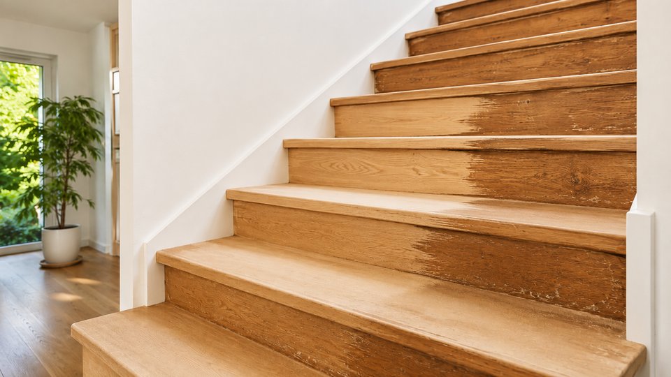 Treppe schleifen – Echtes Projektfoto